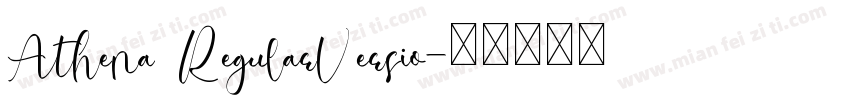 Athena RegularVersio字体转换